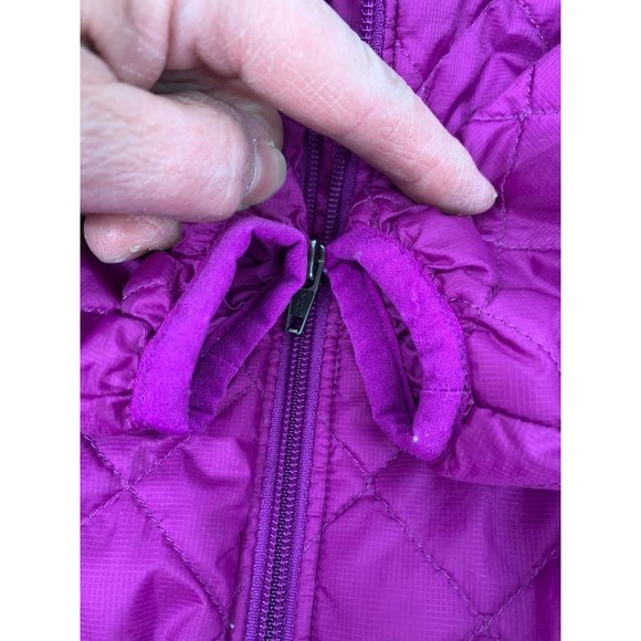 Patagonia Baby Three Month Puffer Jacket Hooded Diamond Quilted Raspberry Purple - Picture 6 of 9